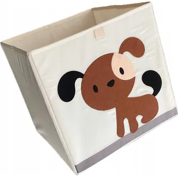 Úložný box ÚLOŽNÝ BOX KOŠ NA HRAČKY ORGANIZÉR KRABIČKA SKLÁDACÍ TRUHLA jelínek 32x33x33 cm