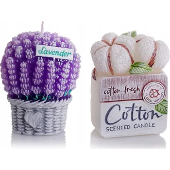 Svíčka Tradiční parafínová svíčka Levandule NOHEL GARDEN 1 ks