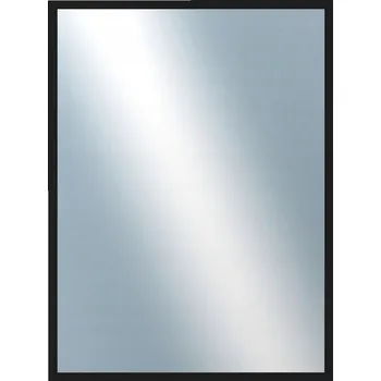 Zrcadlo DANTIK - Zrcadlo v rámu 60x80 | PERLA černá lesklá vysoká
