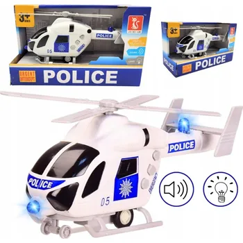HELIKOPTER POLICJA SVĚTLO ZVUK POHON FRICTION