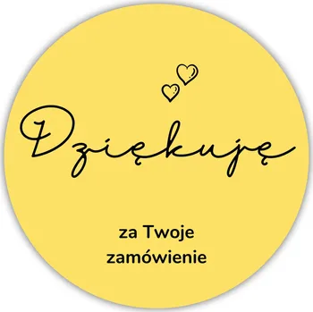 samolepka Samolepky na svíčky s poděkováním ozdobné samolepky 20 KUSŮ
