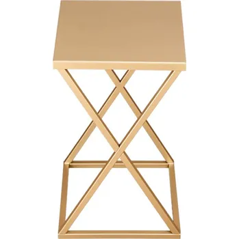 Stojan na květiny Moderní DRŽÁK NA KVĚTINÁČ stojící kovový STOJAN NA KVĚTINY loft 40 cm ZLATÝ