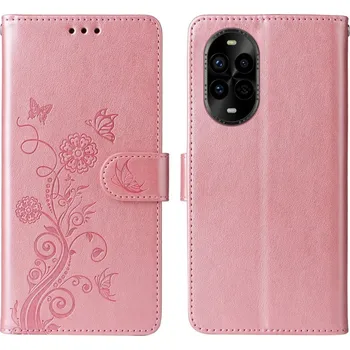 Pouzdro na mobilní telefon Flowery knížkové pouzdro na Huawei Nova 13 Pro 5G - růžové