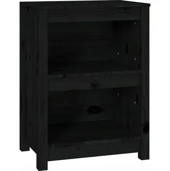 Knihovna Dřevěný regál na knihy 50x35x68 cm černý