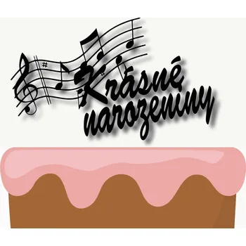 Party dekorace svetzdobeni Zápich Krásné narozeniny a noty