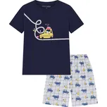 Chlapecké krátké pyžamo tm. modré WOLF S2561 Velikost: 122