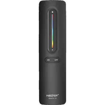 LED osvětlení MiBOXER černý dálkový RF ovladač LINE pro CCT, barevné RGB a RGB+CCT LED pásky Mi-Light C4-B C4-B