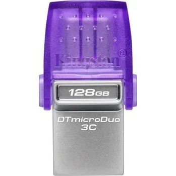 Ukládání dat KINGSTON 128GB DataTraveler microDuo 3C 200MB/s dual USB-A + USB-C