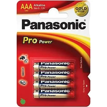 Článková baterie baterie Panasonic mikro alkalická PRO Power