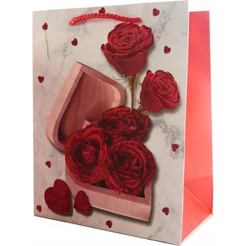 Dárková taška Valentýn 18x23 cm Různé provedení