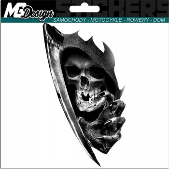 Samolepicí dekorace na vozidlo NÁLEPKA na auto SMRTKA DUCH 10x18 cm