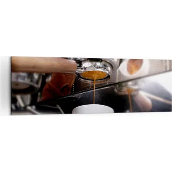 Obraz Velký obraz do obýváku XXL 160x50 káva moderní fotoobraz na plátně obrazy