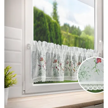 Dekorační krátká vitrážová záclona do kuchyně LIDKA 150x30 cm MyBestHome