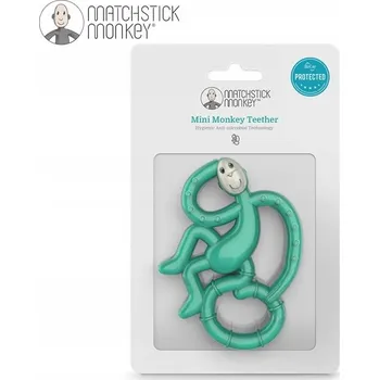 Ortodontické kousátko Matchstick Monkey silikonové zelené