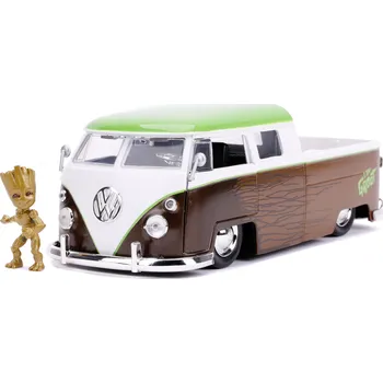 autíčko JADA STRÁŽCI GALAXIE 1963 VW VOLKSWAGEN BUS PICKUP + GROOT 1:24