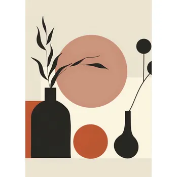 Plakát Plakát Stůl rostlin bez rámu 50 x 70 cm