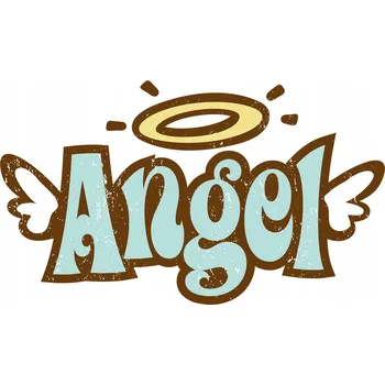 Samolepicí dekorace na vozidlo SAMOLEPKA na auto ANDĚL ANDĚLSKÁ KŘÍDLA 10x17 cm