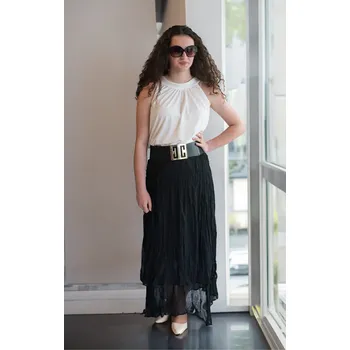 Dámská sukně Trendy sukně USee 20249 barva: černá, velikost: Univerzální-jedna velikost