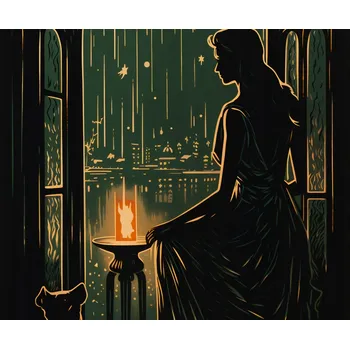 Plakát Plakát Noční Šepotání bez rámu 60 x 50 cm