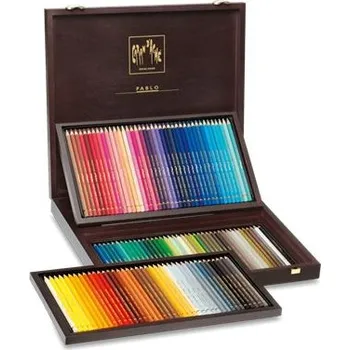 Kresba Dřevěná kazeta Caran D'ache Pablo 120