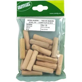 Vrták Nábytkové kolíky AMIG 10 mm x 40 mm, 20 ks