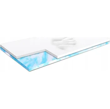 Matrace Vrchní matrace 150x200 marsh termo pěna s pamětí H1 6 cm