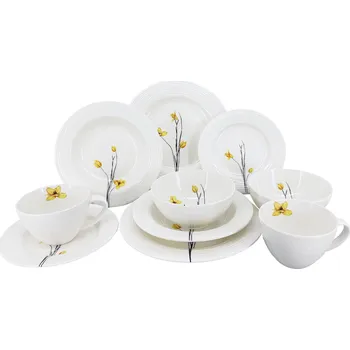 Talíř by inspire 10dílná porcelánová souprava Croft Spring (talíře, misky, hrnky)