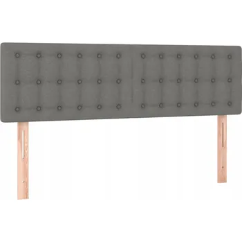 Čelo postele tmavě šedé 144x78/88 cm, 2 ks