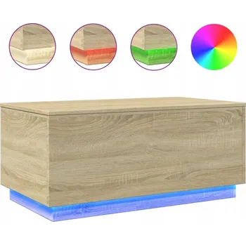 Konferenční stolek LED konferenční stolek 90x50x40 cm dub sonoma