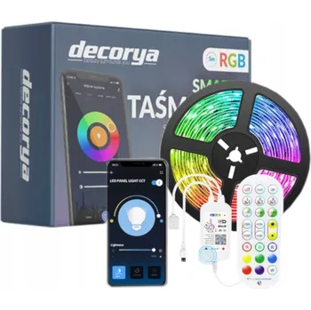 LED páska LED PÁSEK RGB 12V 230V VODĚODOLNÝ OVLÁDANÝ APLIKACÍ WIFI