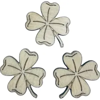 Dřevěný výřez - čtyřlístek