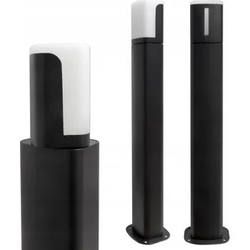 Venkovní osvětlení Obdélníkový osvětlovací sloupek Masterled s integrovaným LED zdrojem, 60 cm, černý