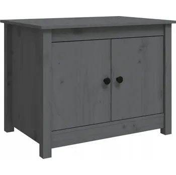 Konferenční stolek Konferenční stolek dřevěný borovice šedý 71x49x55cm