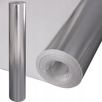 autokoberec Skleněná tkanina s hliníkovou vrstvou, žáruvzdorná, 100x100 cm