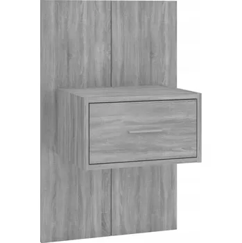 Noční stolek Závěsný noční stolek 48,5x32,5x80 cm šedý dub