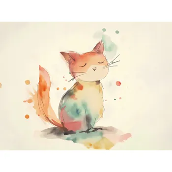 Plakát Plakát Rozjímání Kočičí Hlavy bez rámu 40 x 30 cm