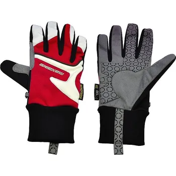 Rukavice rukavice MAXBIKE zimní bílo-červené vel.S