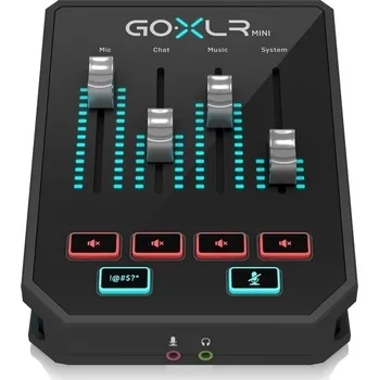 Mixážní pult Audio mixážní pult TC Helicon GO-XLR mini černý, 4 kanály, USB