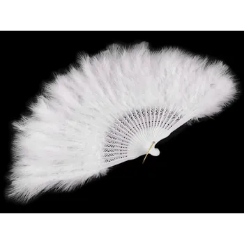 Karnevalový doplněk Vějíř péřový velký