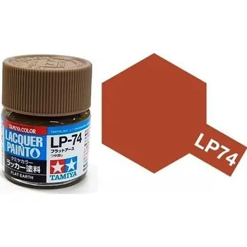 Modelářská barva Tamiya Lacquer LP-74 Flat Earth/Hnědá zemitá 10ml