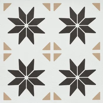 274KT5065 D-C-FIX samolepící podlahové čtverce z PVC, barva šedo-bílá, samolepící vinylová podlaha, PVC dlaždice, velikost 30,5 x 30,5 cm