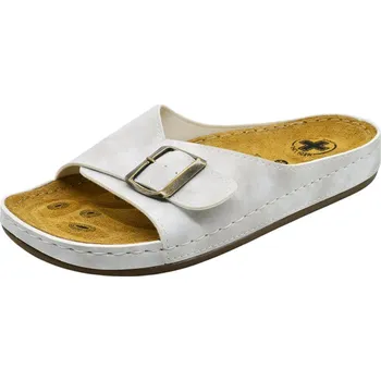 Dámské pantofle Dámské zdravotní pantofle MEDILINE S182-010 bílá vel. 36