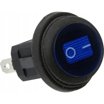 vypínač Hermetický podsvícený vypínač ME Premium 12V 24V NIEBIESKI ON OFF