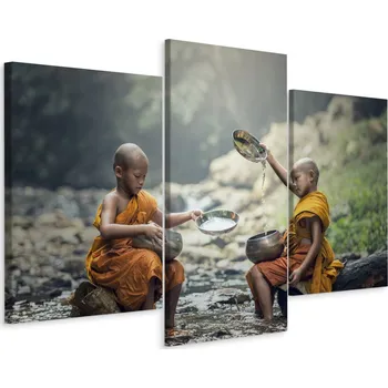 Obraz Obraz Triptych Buddhističtí MNIC Novicové 60x40