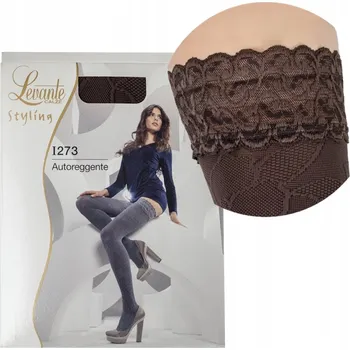 Podprsenka LEVANTE punčochy SAMONOSNÉ vzorované, silné, vel.