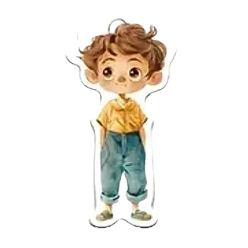 samolepka Samolepky - kreslené postavy V (sada 5 ks)