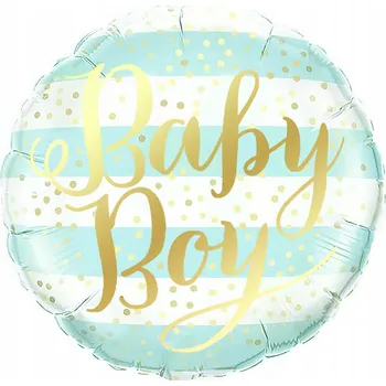 Balónek Fóliový balónek Baby Boy modrý na oslavu narození miminka (Baby Shower) 45 cm