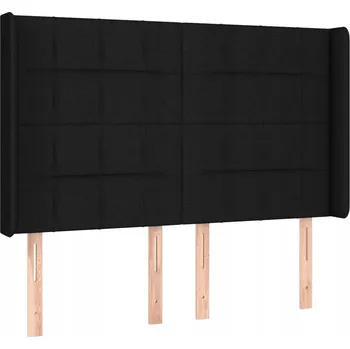 Čelo postele Uszak 147x16x118/128 cm, černé