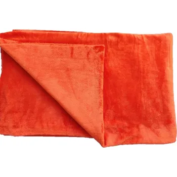 deka Deka flanel fleece - tmavě oranžová - 120 x 150 cm