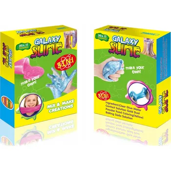 kreativní sada SLIZ UDĚLEJ SI SÁM SADA LEPIDLO BARVIVO PRÁŠEK NA SLIZ